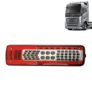 Lanterna Traseira LED para Caminhão Volvo FH / FM / VM Após 2023 Euro 6 Lado Esquerdo