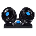 Ventilador Automotivo Duplo - 2 Velocidades 12v Azul