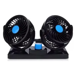 Ventilador Automotivo Duplo - 2 Velocidades 12v Azul