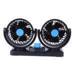Ventilador Automotivo Duplo - 2 Velocidades 12v Azul