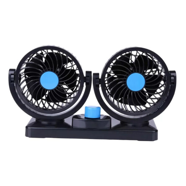 Ventilador Automotivo Duplo - 2 Velocidades 12v Azul