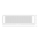 Painel Olho Led Para-Brisa Caminhão Universal 12v / 24v 71 cm