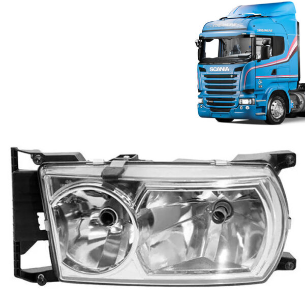 Farol Principal para Caminhão Scania S4 S5 S6 P / G / R Lado Esquerdo