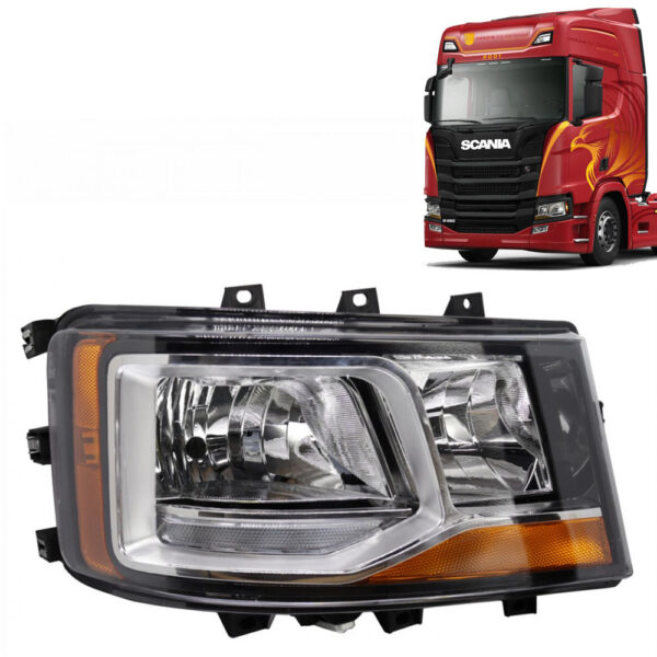 Farol Principal para Caminhão Scania NTG após 2020 Lado Direito