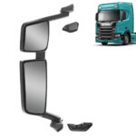 Espelho Retrovisor Completo Elétrico para Caminhão Scania NTG após 2020 Lado Direito