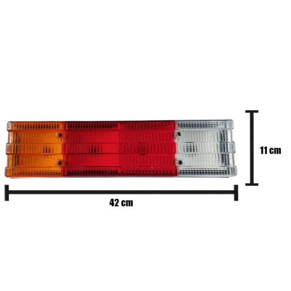 Lanterna Traseira para Caminhão MB 710 / 1620 / Accelo / Atego Lado Esquerdo