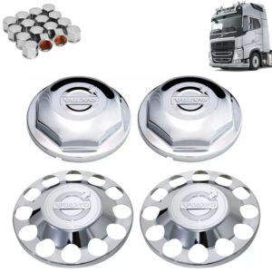 Kit Sobre Tampa Cubo Cromada para Caminhão Volvo FH / NH / FM 4x2