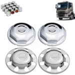 Kit Sobre Tampa Cubo Cromada para Caminhão Volvo VM 4x2