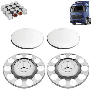 Kit Sobre Tampa Cubo Cromada para Caminhão New MB Actros 4x2