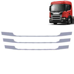Aplique Inox Mascara Grade Frontal para Caminhão Scania P NTG após 2020