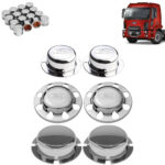 Kit Sobre Tampa Cubo Cromada para Caminhão Ford Cargo 6x2