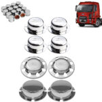Kit Sobre Tampa Cubo Cromada para Caminhão Ford Cargo 8x2