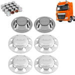 Kit Sobre Tampa Cubo Cromada para Caminhão DAF XF 6x4