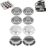 Kit Sobre Tampa Cubo Cromada para Caminhão DAF CF 8X2