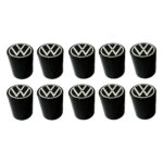 Kit 20 Capas Porca Boliviana 33mm Black Logo Volkswagen