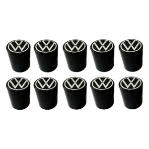 Kit 20 Capas Porca Boliviana 33mm Black Logo Volkswagen