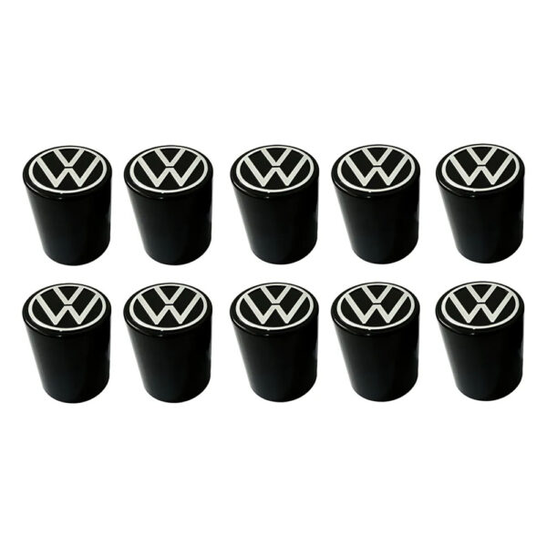 Kit 20 Capas Porca Boliviana 33mm Black Logo Volkswagen