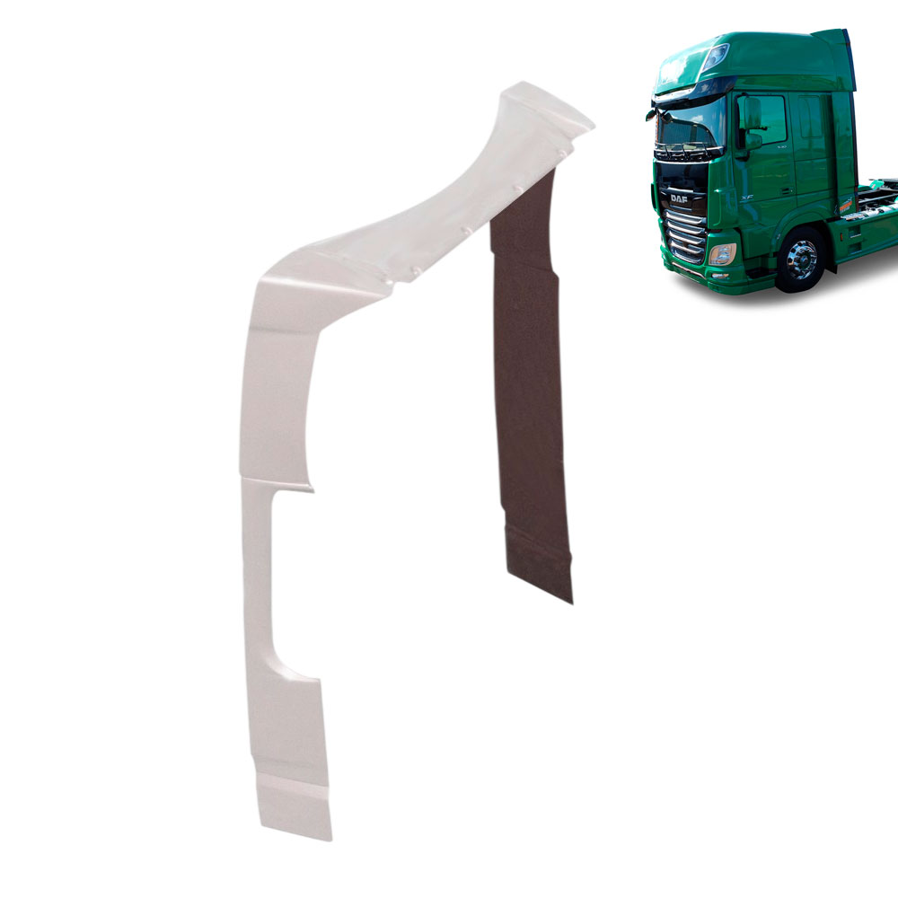 Defletor de Ar Para Caminhão New Daf XF após 2020 Lateral Retrátil