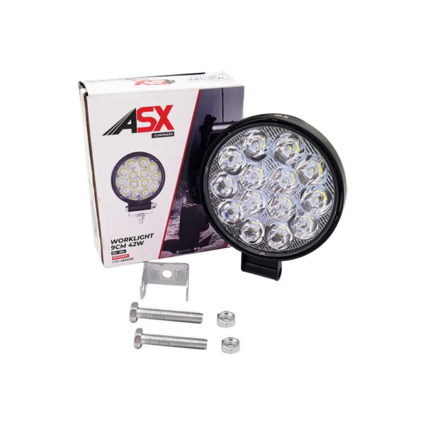 Farolete De Led Redondo 14 Leds 42 W 6000K 9 CM 12/24V Farolete De Led Redondo 14 Leds 42 W 6000K 9 CM 12/24V