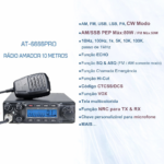Radio PX Voyager VR6666-PRO 80 Watts 10 Metros FM/AM/USB/LSB/CW