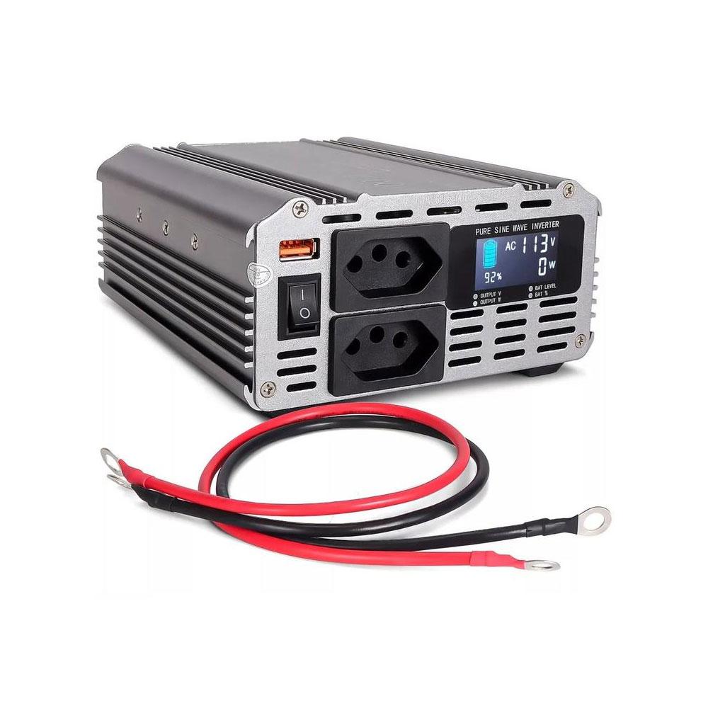 Inversor de Voltagem 24V para 220V 1000W Onda Senoidal Pura Knup