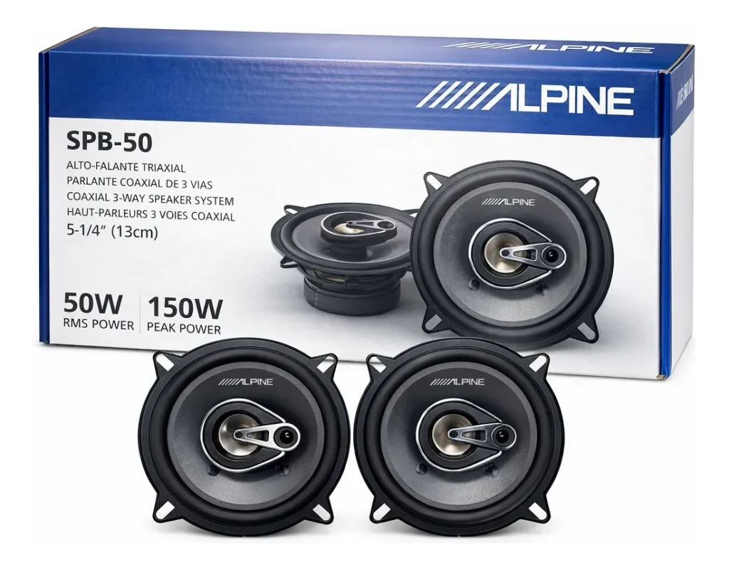 Alto falante Alpine Triaxial Spb-50 5'' 3 Vias 50w Rms 150w - Par