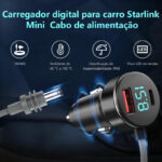 Fonte de alimentação Acendedor para Starlink Mini 5 Metros 35 Watts 12V 48V
